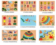 Puzzle Kayu - Puzzle Angka - Puzzle Huruf - Puzzle Huruf Hijaiyah - Puzzle Terlengkap
