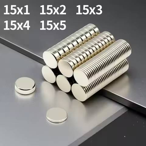 Super Strong Round Neodymium Magnet N35 Powerful Magnetic NdfeB Permanent Refrigerator Magnet 15x1 1