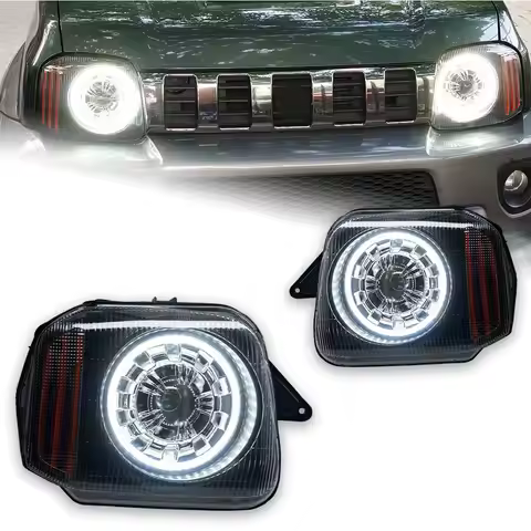 Pair Car Headlights for Suzuki Jimny JA33V JB23W JB33, JB43 1998-2015 Head Lamp 9216790 9216708