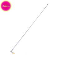 Cheesenm 1Pc 37cm 5 Section Telescopic Stainless Steel AM FM Radio Universal Antenna SG
