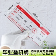  Creative Gift Acrylic Boarding Pass Boarding Pass Refrigerator Sticker Standing Pass Graduation Com