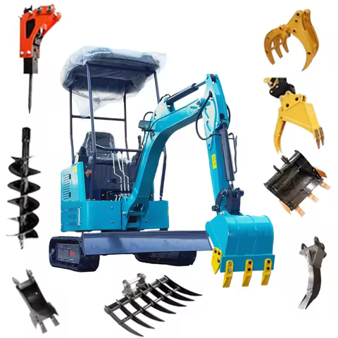 Customized Multifunctional Factory Price Mini Excavator Kubota Engine 0.8 Ton 1.5 Ton 2.0 Ton Crawle