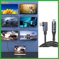 Won For Thunderbolt4 Cable USB 4 Cable for Phone 15 Charger 40 Gbps Data Transfer 8K Display Support 240W Charging USB C