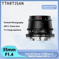 TTArtisan 35mm F1.4 APS-C Manual Focus Cameras Lens