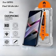 2 cái Dễ dàng lắp đặt kính cường lực cho Oppo Find X8 X8S cộng với không bám bụi bảo vệ màn hình cho