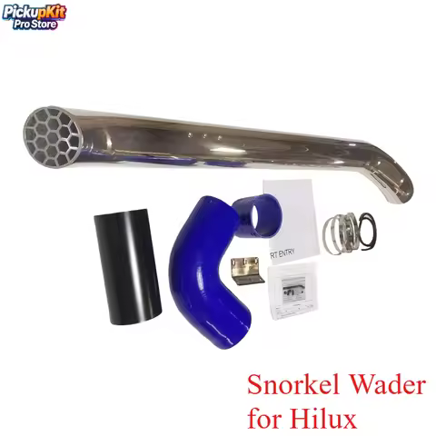 Durable 304 Stainless Steel Snorkel Wader for Hilux Revo 1GD‑FTV/2GD‑FTV/2TR‑FE 700mm Wading+EPDM In