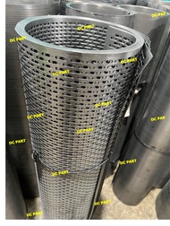 ตะแกรงรูยาวขายยกแผ่น ความหนา 1 มม. วัสดุเหล็กขาว รูสล๊อต ขนาด 122x 244 ซม. หรือ 4x8 ฟุต