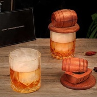 Whiskey Smoker Wine Barrel Set Fruit Flavor Sawdust Cocktail Smoker Bartender Gift