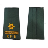 (KRS) Tanda Pangkat/Epaulette No. 3 Pegawai Kadet Remaja Sekolah (KRS)