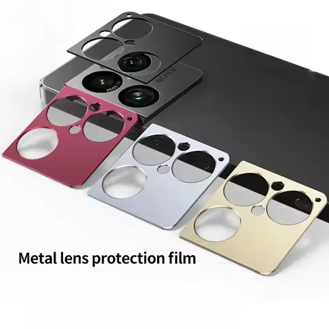 2Pcs Metal Lens Film Case For Sony Xperia 1 VIII Rear Camera Independent Lens Film For Sony Easy Ins