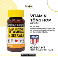 Viên uống Bổ sung vitamin tổng hợp cho cơ thể Mason Natural Daily Multiple Vitamins With Minerals – 