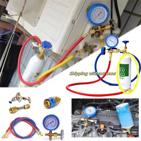 Air Conditioner Refill R22/R134a/R410a Refrigerant Gas Refilling Equipment Freon Filling Kit Car Air