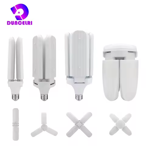 LED Folding Fan Bulb 24W 45W 60W E27 LED Light Bulb AC 220V Foldable UFO Lamp 360 degrees Lampada LE
