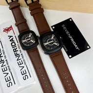 NEW ARRIVAL SEVEN FRIDAY JAM TANGAN COUPLE SET FOR MENS AND WOMENS LEATHER STRAP WATERPROOF 100% WITH BOX