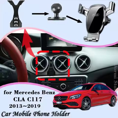 Mobile Phone Holder for Mercedes Benz CLA C117 180 200 220 250 2013~2019 Air Vent Clip Cell Stand Su