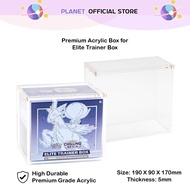 Acrylic Magnetic Box Case for ETB Elite Trainer Box | Premium Grade Acrylic | High Durability