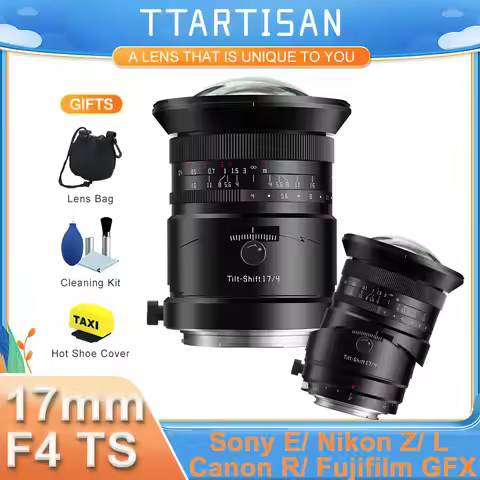 TTArtisan Tilt-shift 17mm F4 Full Frame Wide Angle lens for Sony E Nikon Z Canon R Sigma Leica L Fuj
