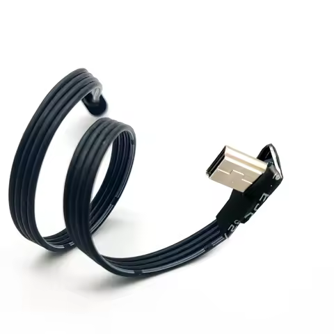 5CM 10CM Mini USB B Type 5pin Male straight UP Down Left Right Angled 90 Degree to USB 2.0 Male Data
