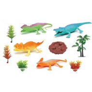 Reptile animal garden toy set 8854