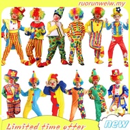 Big Top Fun Rainbow Circus Clown Girl Costume Tutu Dress Child Kids 4-6Y 6-8Y 8-10Y Halloween Party 