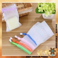 Double Layer Soap Net Foaming Bubble Mesh Pouch Bag Gelembung Sabun Busa  手工皂起泡网