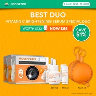 [6.6 Sale: Best Duo] INNISFREE Vitamin C Brightening Serum 30ml Special Set Duo - Dark spot care for