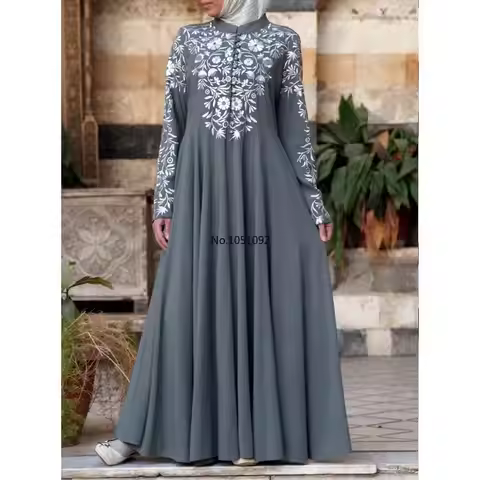 Customized bangladesh abayas kimono for women burka arabic print dress festa dubai abaya turkish kaf