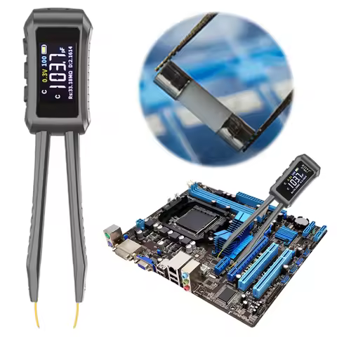 ZT-MD1 Intelligent Digital Tweezers LCR SMD ESR Mini Tester Component Tester Resistance Capacitance 