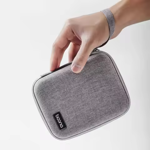 BOONA Hard Laptop Power Supply Organizer Case Travel Carrying Power Source Mouse Case Electronic Acc