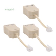 3Pcs DSL Filter Splitter for Phone Line Phone Jack Splitter In-Line DSL Filter Telephone Modem ADSL 