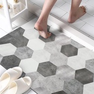 QIDINA 50*80cm 質感加大台灣獨家設計款硅藻土吸水快乾軟地墊