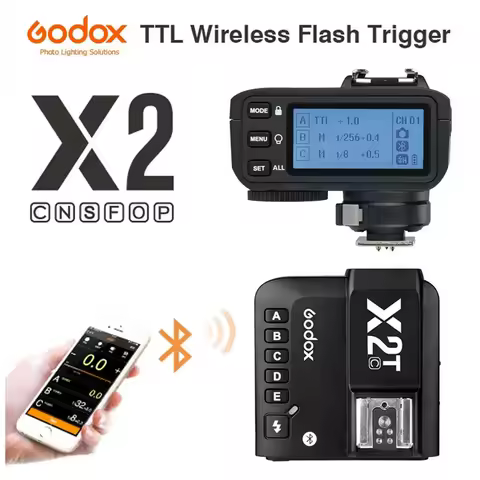 Godox X2T TTL 2.4G Wireless Flash Trigger for Canon Nikon Sony Fuji Olympus Pentax 1/8000s HSS Trans