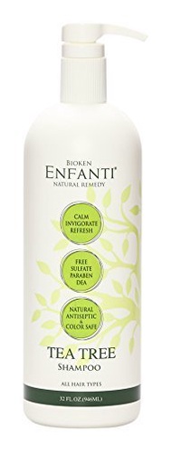 ▶$1 Shop Coupon◀  Bioken] Enfanti Salon Quality Tea Tree Shampoo - Sulfate Free, Protects Color, Rel