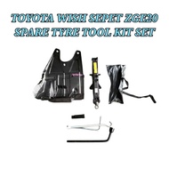 Car Jack Spare Tyre Tools Kits Toyota Wish Sepet ZGE20 Spare Tyre Tools Kits / Tool Kit Set With Wre