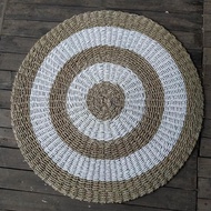Homedecorbdg - karpet anyaman bulat 1m aesthetic
