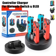 4 Controller Charger LED Indicator Charging Dock Station for Nitendo Switch NS OLED Joy-con Charger