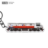 GANTUNGAN MINIATURE TOY TRAIN KEYCHAIN LOCOMOTIVE CC201 KAI SOUVENIR GIFT FOR CHILDREN