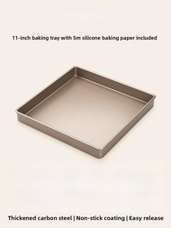28x28 Baking Tray Square Baking Tools for Home Use Cake Roll Towel Snowflake Crackers Carbon Steel B