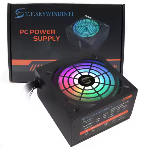 Fonte 500w PSU12V PC Power Sources For Office 500W 24pin ATX Computer Power Supply PSU 500W PC Gamin