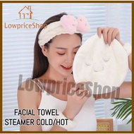 JERRY888 Cold/Hot Compress Washable Face Mask Reusable Anti Aging Facial Steamer Towel Moisturizing