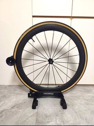 TimiBike公路車碳纖維輪組  （連 Vittoria 黃邊管胎 ）| 框高 50mm| 95% New