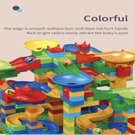 Building Blocks Marble Race Run Block 84/156/234 Pcs Maze Balls Track Slide Plastic Funnel Slide DIY