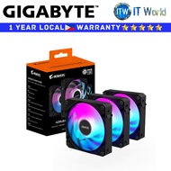 Itw | Gigabyte PC Fan Aorus EZ Chain Fan 120 Black (3-Pack) (GP-ECFAN1203)