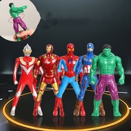 Marvel Avengers Iron Man Action Figure Toys Captain America Spiderman Ultraman Hulk Model Joints Movable Toys for Children