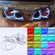 For LEXUS IS200 IS300 1998-2005 headlight  Angel Eye LED Halo Ring RGB Multi-Color Sport Headlight k