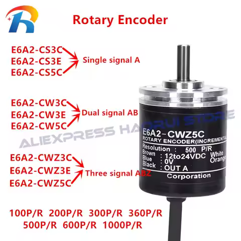 E6A2 Rotary Encoder E6A2-CS3E CS3C E6A2-CS5C E6A2-CW3E CW3C E6A2-CW5C E6A2-CWZ3E CWZ3C CWZ5C 100 200