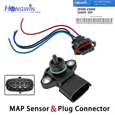 MAP Sensor For HYUNDAI ACCENT ATOS COUPE ELANTRA GETZ MATRIX SONATA TRAJET TUCSON KIA CERATO RIO PIC