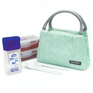 Lock & Lock Lunch Box Set Lunch Box and Drink Bottle Bag