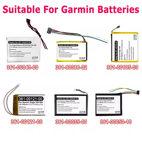 Battery For Garmin Edge 130 3LA037240,1030,Edge 800 810,510 510J,Explore 820,520,500,200,520 plus 36