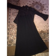 blouse hitam &skrit hitam